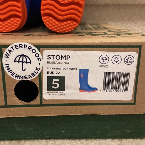New! Kamik Stomp Toddler Rain Boot - sz 5 - Picture 3 of 4